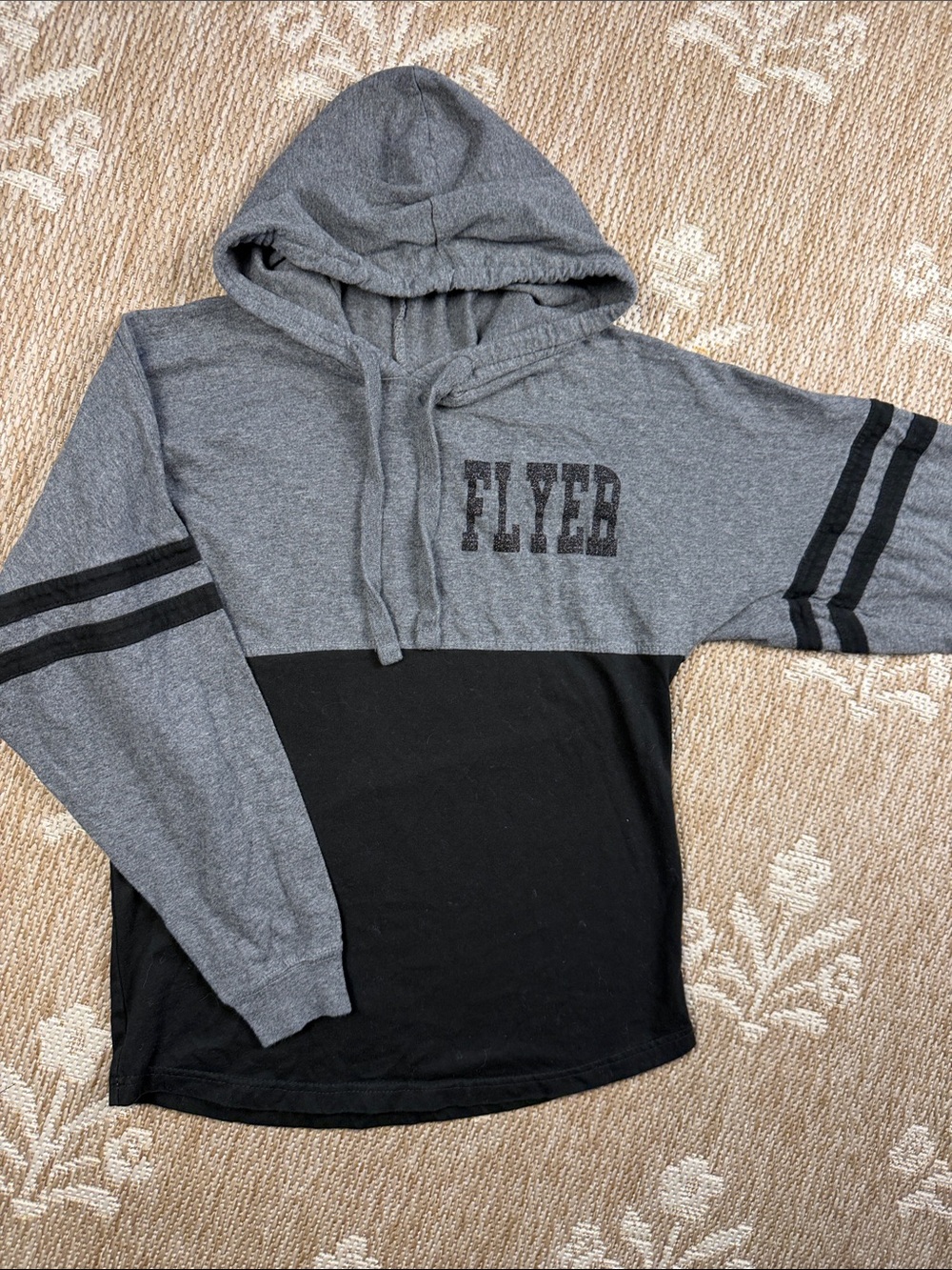 boxercraft Gray and Black 'FLYER' Hooded Long-Sleeve Shirt